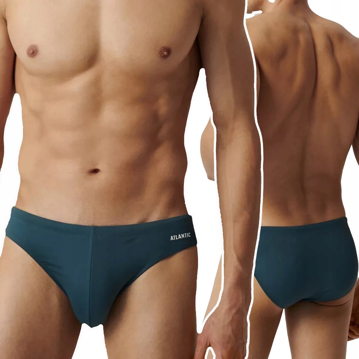 KĄPIELÓWKI MĘSKIE slipy szybkoschnące mini z podszewką Atlantic *XL