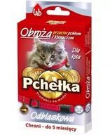 Artykuły przeciw pasożytom - Laboratorium Organiczne Pchełka Obroża dla kotów z dzwonkiem 20-30 cm obroża przeciw pchłom i kleszczom - miniaturka - grafika 1