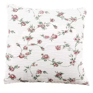 Poszewka z kory 50x60 biała różowe bukieciki - Poszewki na poduszki - miniaturka - grafika 1