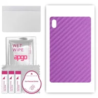 Akcesoria do tabletów i e-booków - folia naklejka skórka strukturalna na TYŁ do Huawei MatePad 11 2023 - Carbon Fioletowy - apgo SKINS - miniaturka - grafika 1