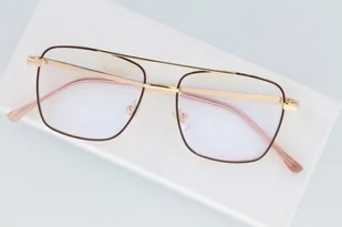 Okulary pilotki zerówki filtr Blue Light do komputera 2560-1 - Okulary korekcyjne, oprawki, szkła - miniaturka - grafika 1