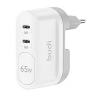 Ładowarki do telefonów - Ładowarka, Budi 2x USB 65W - miniaturka - grafika 1