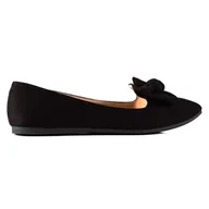 Baleriny - Baleriny Z Kokardą VINCEZA czarne - Vinceza - miniaturka - grafika 1