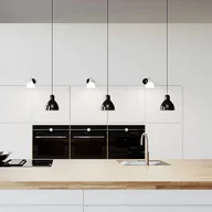 Lampy sufitowe - Rotaliana Lampa wisząca designerska Luxy H5 Glam, możliwość ściemniania, aluminiowy / szary / cynkowy, salon / jadalnia, szkło, design - miniaturka - grafika 1