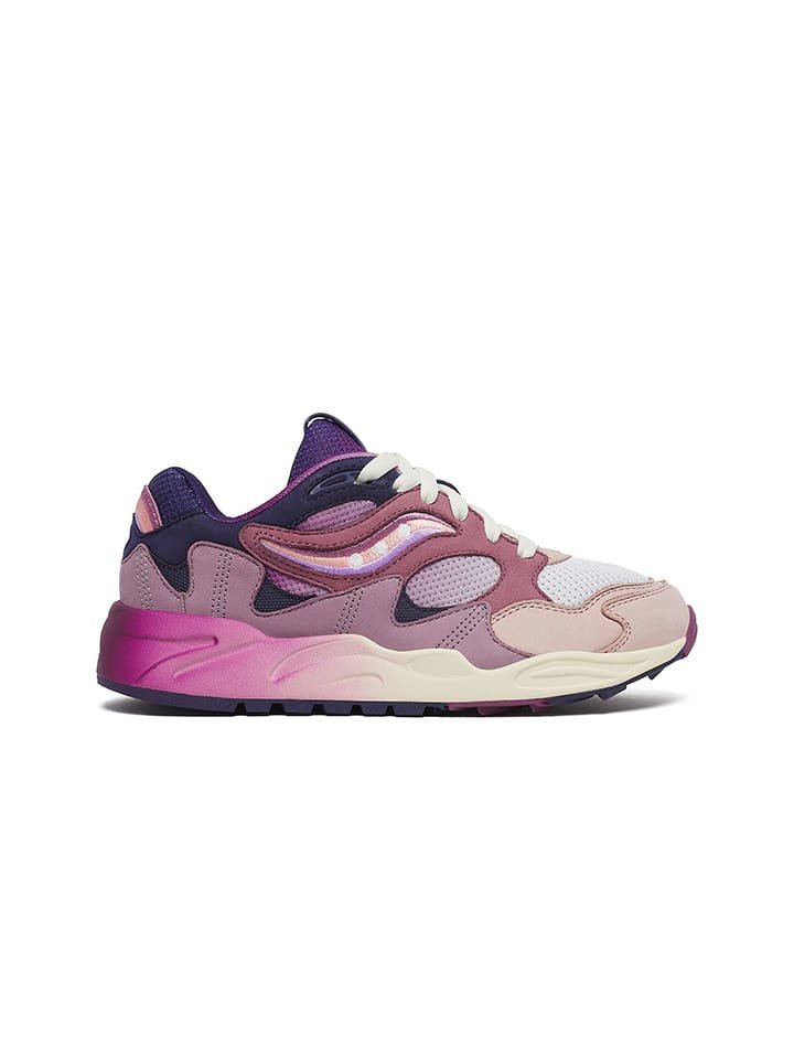 Saucony Skórzane sneakersy w kolorze fioletowo-jasnoróżowym