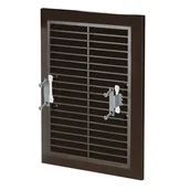 Kratki wentylacyjne - Kratka wentylacyjna 14 x 21 cm brązowa AWENTA - miniaturka - grafika 1