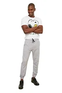 Spodenki męskie - Trendyol Męskie szare męskie spodnie dresowe o regularnym kroju, Szary, S - miniaturka - grafika 1