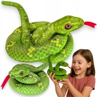 Maskotki i pluszaki - WĄŻ PLUSZOWY MAMBA DŁUGA Przytulanka Maskotka Paluszak JAK ŻYWY - miniaturka - grafika 1