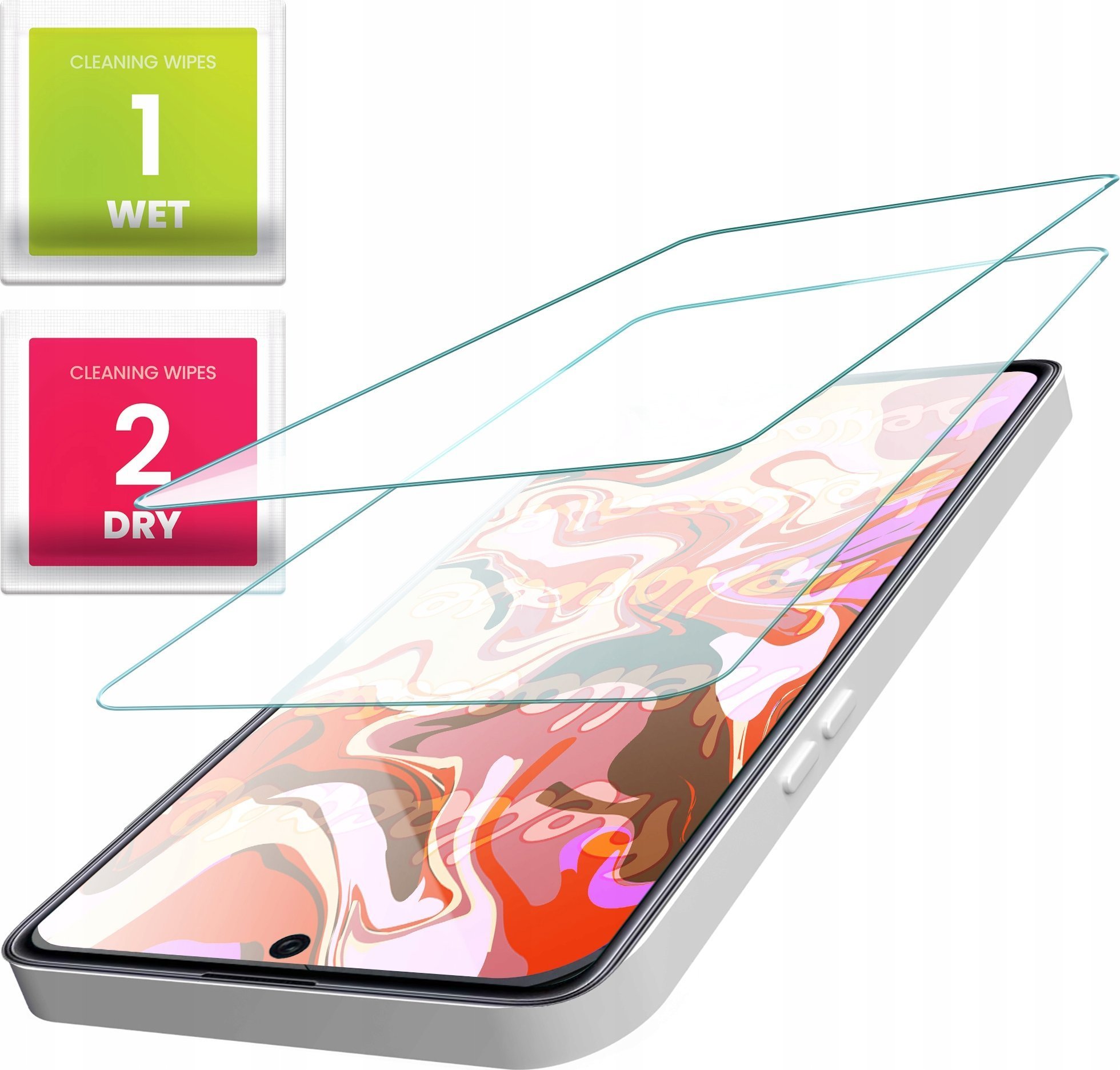 Hello Case 2-PAK Szkło Hartowane do Realme Gt Neo 3 szybka 9H, płaskie 2.5D,ochronne