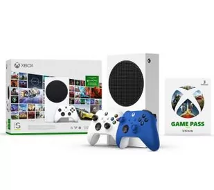 Xbox Series S - 512GB - Game Pass Ultimate 3 m-ce - dodatkowy pad (niebieski) - Konsole Xbox - miniaturka - grafika 1