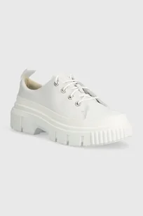 Timberland półbuty skórzane Greyfield damskie kolor biały na platformie TB0A64CMEM21 - Półbuty damskie - miniaturka - grafika 1