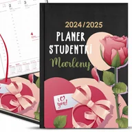 Notesy i bloczki - KALENDARZ STUDENTA Czarny A5 2024/2025 Planer DLA STUDENTKI IMIĘ Wzory - miniaturka - grafika 1