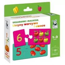Kapitan Nauka Układanki Malucha Liczymy Warzywa I - Puzzle - miniaturka - grafika 2