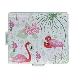 Plastikowy pojemnik dzielony Flamingo, zielony - Pojemniki kuchenne - miniaturka - grafika 1