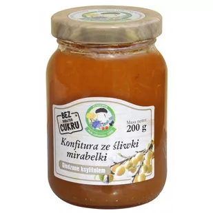 Konfitura ze śliwki mirabelki słodzona ksylitolem 200 g - Konfitury, marmolady, powidła - miniaturka - grafika 1