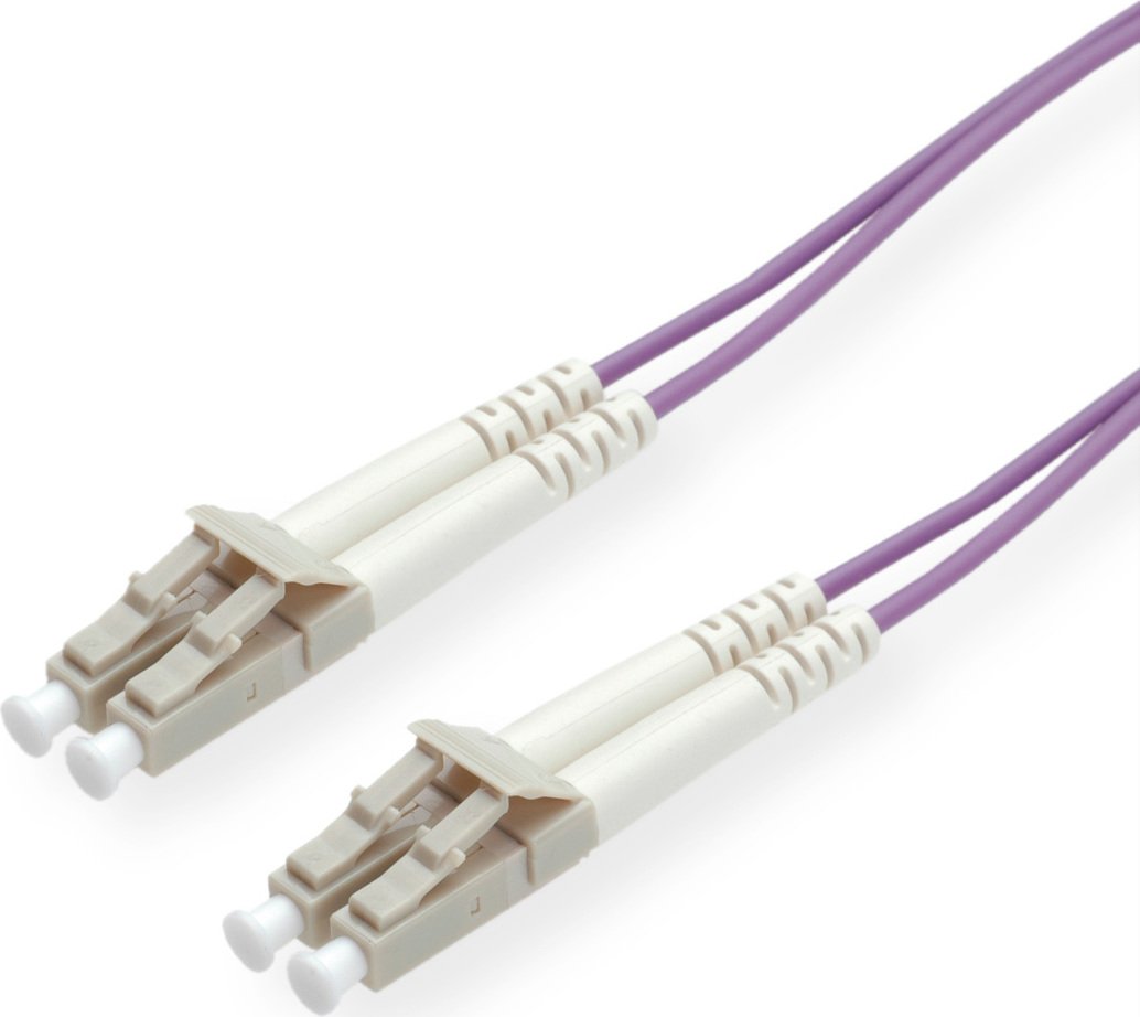 Roline LWL Cable 50/125m OM4 LC/LC violet 1m 21.15.8751