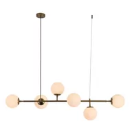 Lampy sufitowe - Light Prestige Alisa wisząca białe kulki | Wysyłka za 0 zł LP-005/6P WH - miniaturka - grafika 1