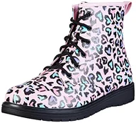 Botki damskie - Skechers Dziewczęce botki 302918l Pkmt, Różowy Multi Pu, 35 EU - miniaturka - grafika 1