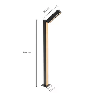 Lucande Taskalin słupek ogrodowy LED 1-pkt., 90 cm - Lampy ogrodowe - miniaturka - grafika 2