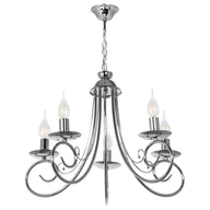 Lampy sufitowe - Inne Żyrandol LAMPA wisząca VEN W-N 1541/5 CR klasyczna OPRAWA świecznikowy zwis chrom VEN W-N 1541/5 CR - miniaturka - grafika 1