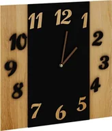 Zegary - Elior zegar na ścianę nowoczesny Sigan, dąb - miniaturka - grafika 1