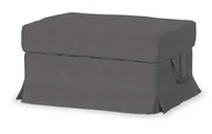 Pokrowce na meble - Dekoria Pokrowiec na podnóżek Ektorp Bromma grafitowy 60 x 79 x 42 cm Etna 614-705-35 - miniaturka - grafika 1