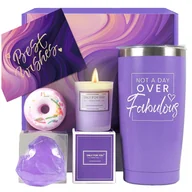 Zestawy upominkowe - Kosz prezentowy dla kobiet Lily (fioletowy) - miniaturka - grafika 1