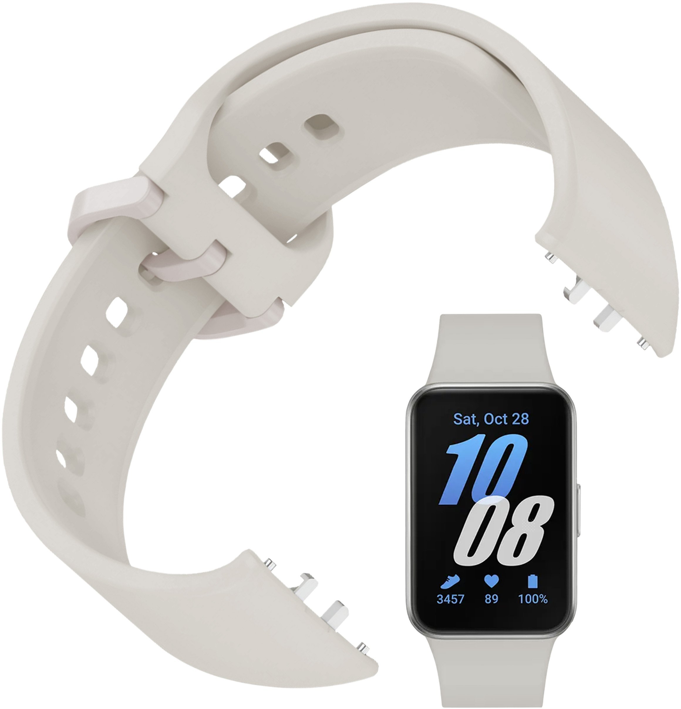 ChronSmarta Pasek ChronSmarta do smartband'a Samsung Galaxy Fit 3 Kremowy