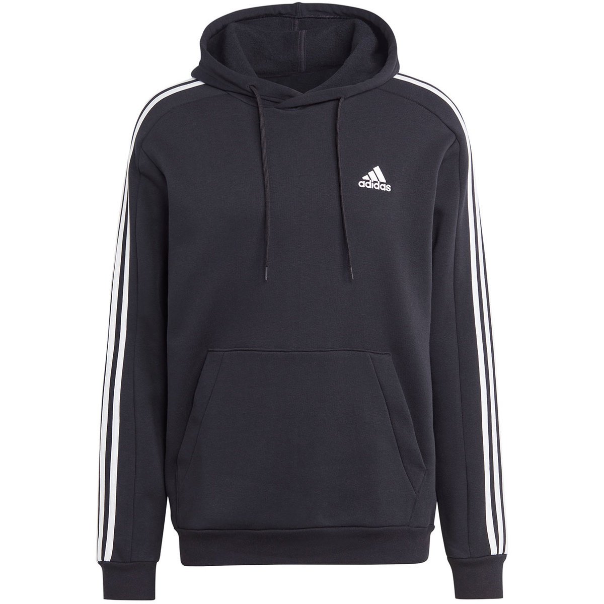 Bluza męska adidas Essentials Fleece 3-Stripes Hoodie czarna IB4028 XL
