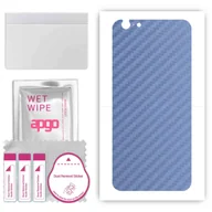 Szkła hartowane na telefon - Folia naklejka skórka strukturalna na TYŁ do Apple iPhone 6s -  Carbon Granatowy - apgo SKINS - miniaturka - grafika 1