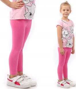 Legginsy dziecięce długie bawełniane klasyczne Jasny Róż 122 - Legginsy - miniaturka - grafika 1