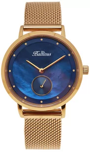 Zegarek Balticus Zegarek BLT-BALNSGNBL New Sky Gold Dark Blue Pearl - - Zegarki damskie - miniaturka - grafika 1