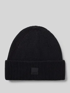 Czapka beanie z naszywką z logo - Czapki damskie - miniaturka - grafika 1