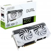 Karty graficzne - ASUS Dual GeForce RTX 4070 OC 12 GB GDDR6X Biały - miniaturka - grafika 1