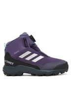 Buty trekkingowe damskie - adidas Trekkingi Terrex Winter Mid BOA RAIN.RDY Hiking JS2970 Fioletowy - miniaturka - grafika 1