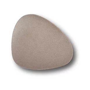 Zeller Podstawki pod szklanki 6 sztuk ze skóry syntetycznej metallic taupe 27056z - Obrusy i serwetki - miniaturka - grafika 1