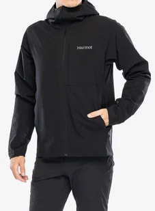 Kurtka przeciwwiatrowa Marmot Pinnacle DriClime Hoody - black - Kurtki męskie - miniaturka - grafika 1