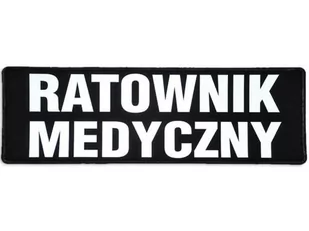 Emblemat Ratownik Medyczny Odblaskowy Na Rzepie 31 X 10 Cm - Odzież medyczna - miniaturka - grafika 1