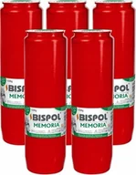 Lampiony i znicze - ZESTAW Wkłady do zniczy olejowe BISPOL WO6C 108H 5szt. + Zapałki DABSTER_PL 38szt. - miniaturka - grafika 1