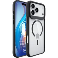 Etui i futerały do telefonów - Etui 3MK Satin Armor MagCase do Apple iPhone 17 Pro Max Przezroczysto-czarny - miniaturka - grafika 1