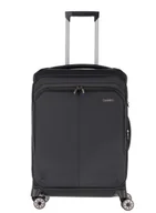Walizki - Walizka średnia poszerzana Travelite Priima - black - miniaturka - grafika 1