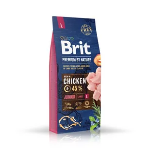 Brit Premium by Nature Junior Large L 15 kg - Sucha karma dla psów - miniaturka - grafika 1