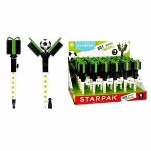 Starpak, Długopis Zamykany Gift Football 491310 - Długopisy - miniaturka - grafika 1