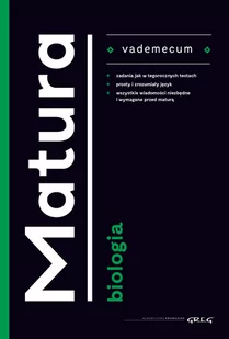 Greg Maciej Mikołajczyk, Jolanta Zygmunt Vademecum matura - biologia - 2017 - Lektury szkoły średnie - miniaturka - grafika 2