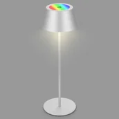 Lampy stojące - Briloner Lampa stołowa LED Kiki z akumulatorem RGBW, matowy chrom - miniaturka - grafika 1