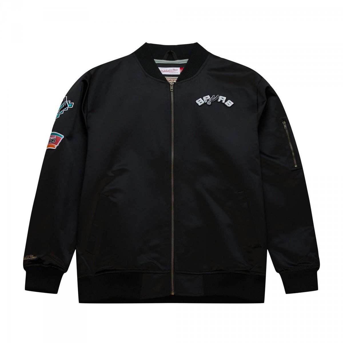 Mitchell & Ness kurtka męska Satin Bomber San Antonio Spurs SJKT6599-SASYYPPPBLCK S