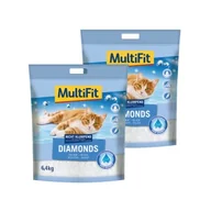 Żwirek dla kotów - MultiFit Diamonds żwirek dla kota 2x15 l - miniaturka - grafika 1