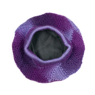 Beret Kolorowa wełna [HANDMADE] - Czapki damskie - miniaturka - grafika 3