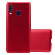 Etui i futerały do telefonów - Etui ochronne Cadorabo do Samsung Galaxy A40 w kolorze czerwonym etui na telefon komórkowy silikonowe etui z TPU - miniaturka - grafika 1