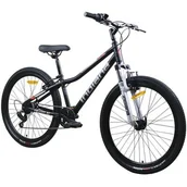 Rowery - Rower młodzieżowy INDIANA Falcon XC 26 cali Czarno-srebrny - miniaturka - grafika 1